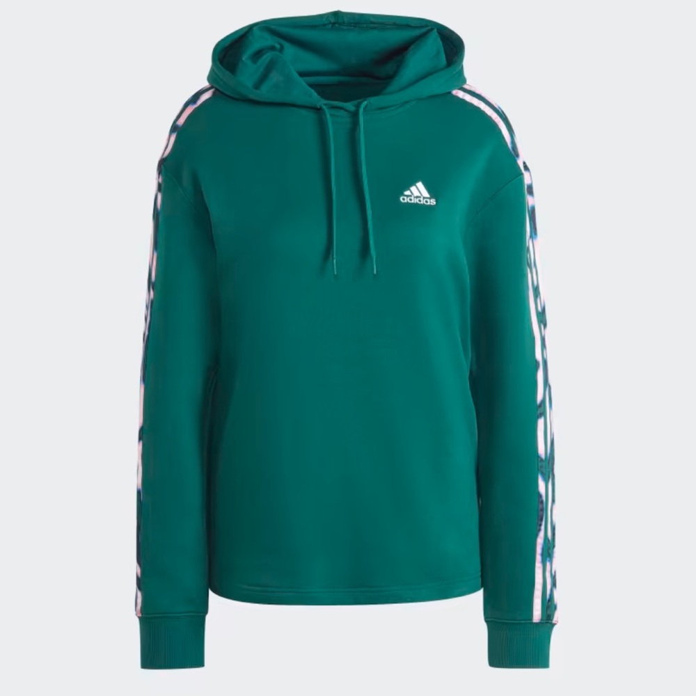 Adidas Vibrant Print 3-Stripes Hoodie - Picture 2 of 12